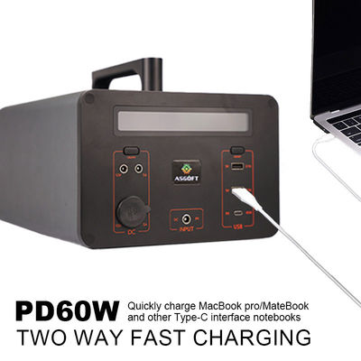 Trạm phát điện khẩn cấp di động Máy phát điện năng lượng mặt trời 500W 288000mAh DC AC với màn hình Led