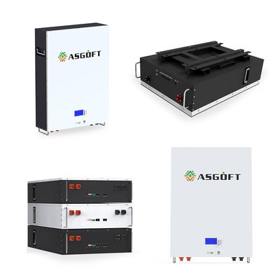Hệ thống lưu trữ năng lượng mặt trời treo tường Lfp 5kw 10kw 51.2v 48v 100ah Pin Lifepo4 Powerwall
