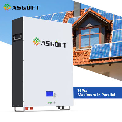 Lưới lai LiFePO4 Pin năng lượng mặt trời Lithium Powerwall 51,2 V 48 Volt 5KWh