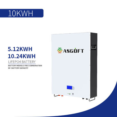 Lưới lai LiFePO4 Pin năng lượng mặt trời Lithium Powerwall 51,2 V 48 Volt 5KWh
