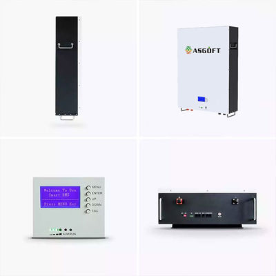 Lưới lai LiFePO4 Pin năng lượng mặt trời Lithium Powerwall 51,2 V 48 Volt 5KWh