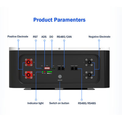 ASGOFT 6000 Thời gian chu kỳ 95% DOD hộ gia đình powerwall 51.2v100ah 5.12kwh pin lithium lifepo4