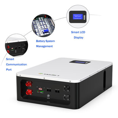 ASGOFT 6000 Thời gian chu kỳ 95% DOD hộ gia đình powerwall 51.2v100ah 5.12kwh pin lithium lifepo4