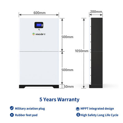 8000 Chu kỳ 280ah Pin năng lượng mặt trời có thể xếp chồng lên nhau 48v Lifepo4 Powerwall cho hộ gia đình