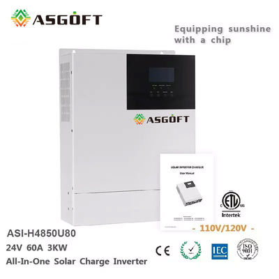 3Kw 4Kw 5Kw 6Kw Tắt lưới một pha Biến tần năng lượng mặt trời MPPT 220V ODM