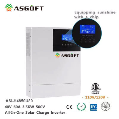 MPPT Hybrid 5KW Off Grid Biến tần năng lượng mặt trời 48V 80A Điều khiển WiFi thông minh