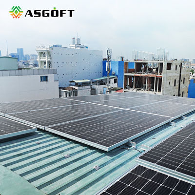500W 550 Watts 600w Màng mỏng Tấm PV đơn tinh thể phẳng Mô-đun Gắn trên mái nhà