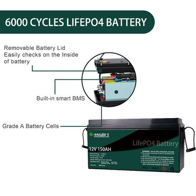 Bộ pin lithium LFP 24v 12V có thể sạc lại theo chu kỳ sâu 300ah 200ah 150ah 50ah 100ah