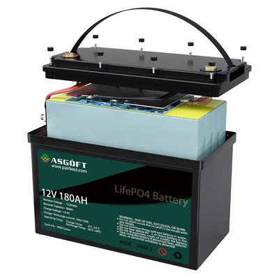 Bộ pin lithium 180ah Lifepo4 12V có thể sạc lại Chu kỳ sâu ODM