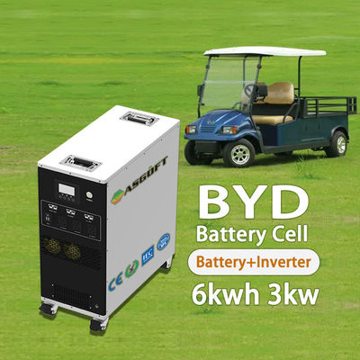 Sạc thông minh Pin 6Kwh lifepo4 với Bộ nguồn di động biến tần 3000W