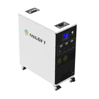 Asgoft 3kw 6kwh 25.6v 235ah Bộ sạc di động trong nhà hoặc ngoài trời Máy phát điện năng lượng mặt trời tất cả trong một