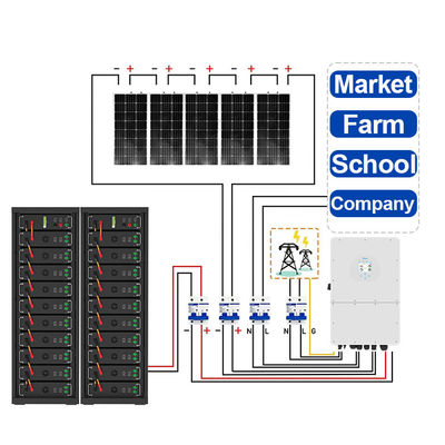 50kWh 75kWh Hệ thống năng lượng mặt trời điện áp cao lai 100kWh 300kwh 750kWh Pin pin pin pin pin pin pin pin pin