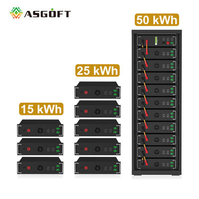 Năng lượng cao 15kwh-750kwh Lithium Iron Battery Pack Lifepo4 51.2v 100Ah Rack Mounted Battery Lithium Ion