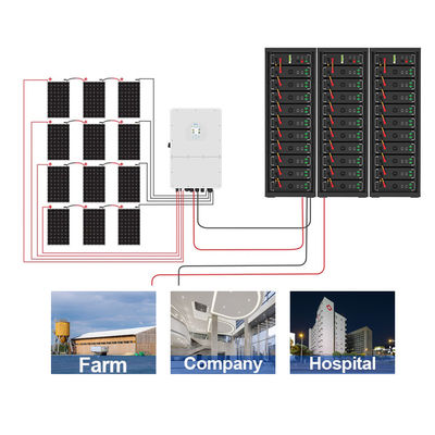 20KW 30KW điện áp cao pin pin pin pin pin năng lượng mặt trời 50KW-750kw Hệ thống lưu trữ năng lượng mặt trời công nghiệp