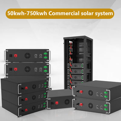 15kwh-750kwh Tủ kệ thương mại Điện áp cao Hệ thống lưu trữ năng lượng mặt trời