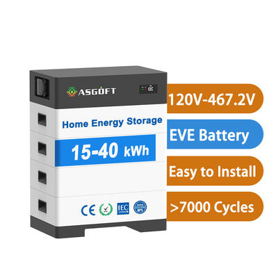 Pin mặt trời cao áp 15kw-40kw Hệ thống năng lượng mặt trời hộ gia đình Ngân hàng năng lượng mặt trời với pin lithium