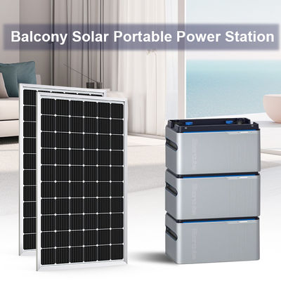 Micro Inverter Bộ pin lưu trữ năng lượng 1024wh 5120Wh Ban công Nhà máy điện mặt trời di động 800W Nhà máy điện