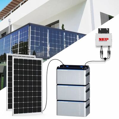 Plug And Play ban công Hệ thống năng lượng mặt trời với pin Micro Inverter ban công pin