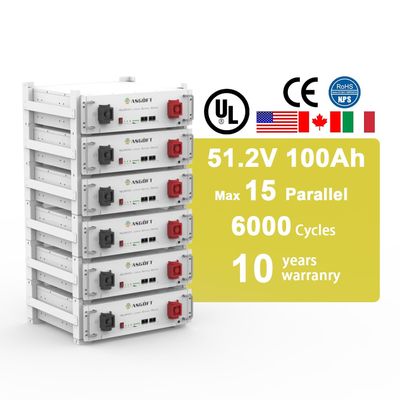 Chứng chỉ UL LiFePO4 Pin lưu trữ năng lượng 51.2V 100Ah