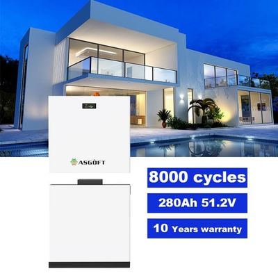 51.2V 280Ah 15kWh LiFePO4 pin lithium Bms xếp chồng 10kWh 20kWh Pv lưu trữ