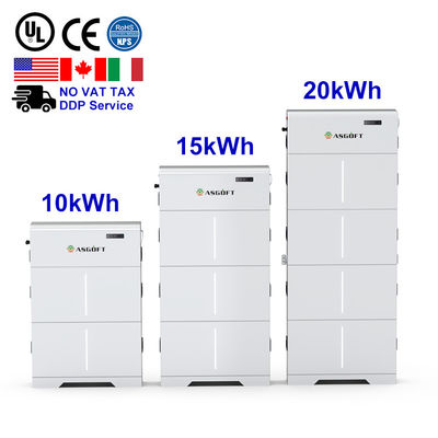 Lưu trữ năng lượng mặt trời Nhà 10kWh 15kWh 20kWh Pin cao áp LiFePO4