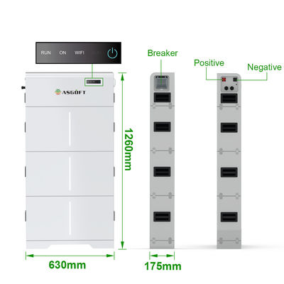 10KWH 15KWH 20KWH pin năng lượng mặt trời cao áp LiFePO4