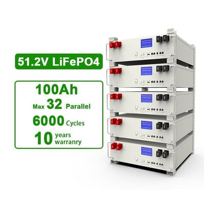 CE Đặt chồng 5kwh Lifepo4 Hybrid Home Energy Storage Lithium Iron 100Ah pin