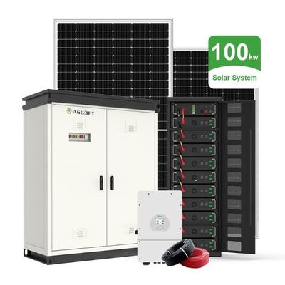 Hệ thống năng lượng mặt trời lai 50Kw hoàn chỉnh 100Kw với bộ pin 100kWh