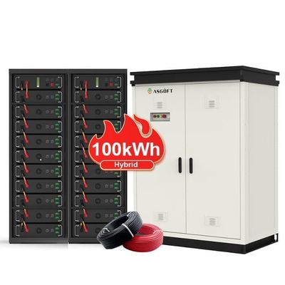 Giải pháp lưu trữ năng lượng thương mại công nghiệp điện áp cao 50KWH 100KWH ngoài lưới
