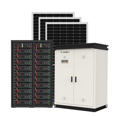 Hệ thống lưu trữ pin lithium ngoài trời 50KW 100KW Nhà máy điện siêu nhỏ lai